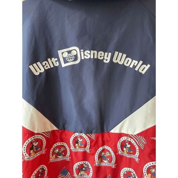 Disney World Unisex 50th Vault Collection America On Parade Windbreaker Size 2X - Picture 3 of 3
